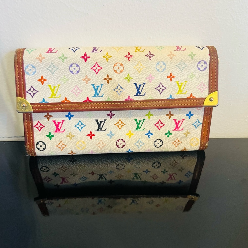 Louis Vuitton Multicolor Monogram Wallet Authentic